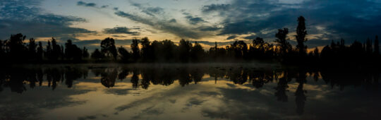 Amanecer en Xochimilco